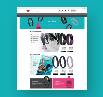 FitBit Landing Page